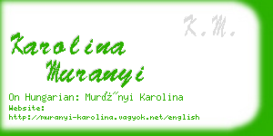 karolina muranyi business card